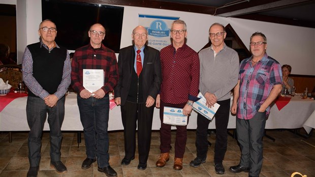 Trois nouveaux membres au Club Richelieu Notre-Dame-du-Lac