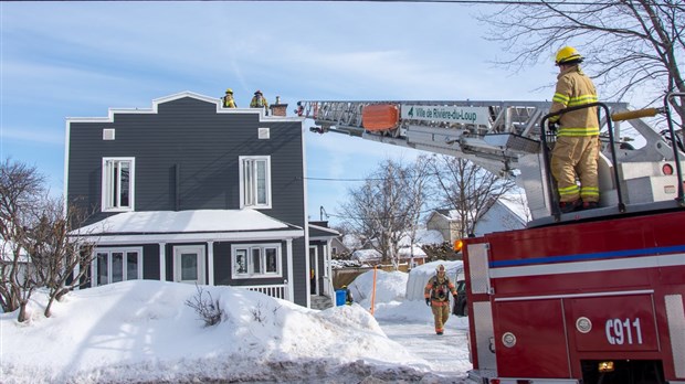 Feu de cheminée à Rivière-du-Loup 