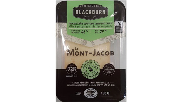  Rappel du fromage Le Mont-Jacob de la Fromagerie Blackburn en raison de la bactérie Listeria monocytogenes