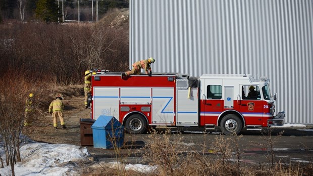 Intervention incendie sur la rue Ernest-Paradis à Rivière-du-Loup