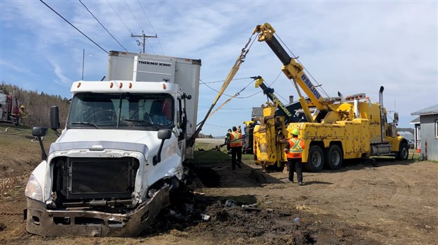 Collision frontale entre deux poids lourds évitée de justesse