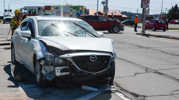 Accident sur le boulevard de l’Hôtel-de-Ville à Rivière-du-Loup