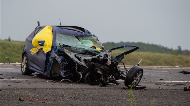 Collision mortelle sur l'autoroute 20 à L'Isle-Verte