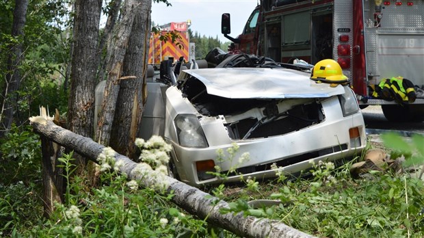 Grave accident à Saint-Hubert-de-Rivière-du-Loup
