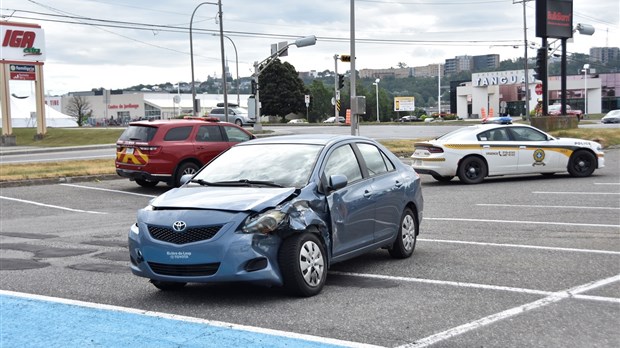 Collision frontale sur le boulevard de l'Hôtel-de-Ville à Rivière-du-Loup