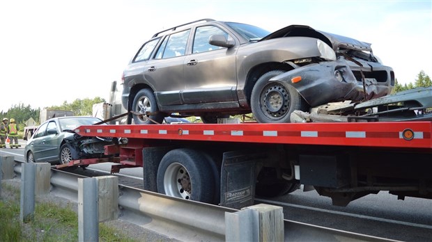 Double accident sur la 85 à Rivière-du-Loup
