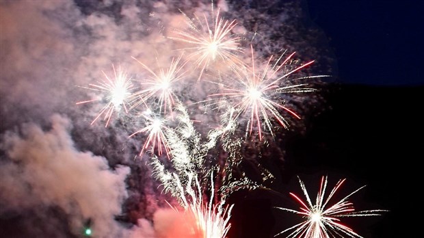 Feux d’artifice au lac Jerry à Packington