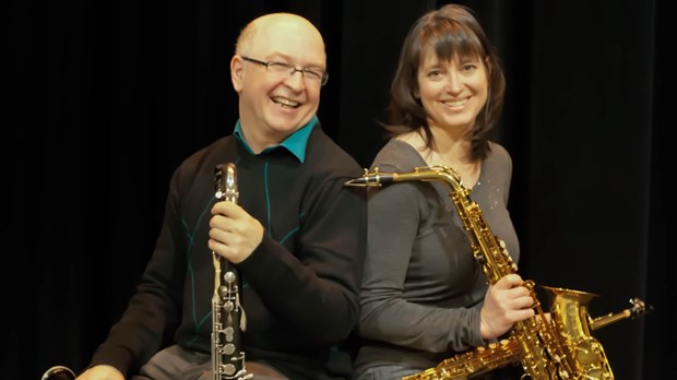 Un duo clarinette et saxophone pour le piquenique musical à Trois-Pistoles