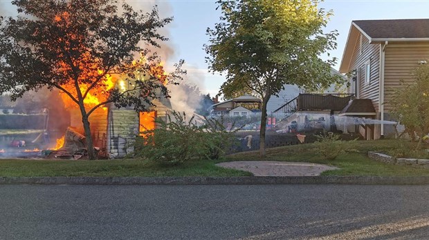 Incendie à Saint-Antonin