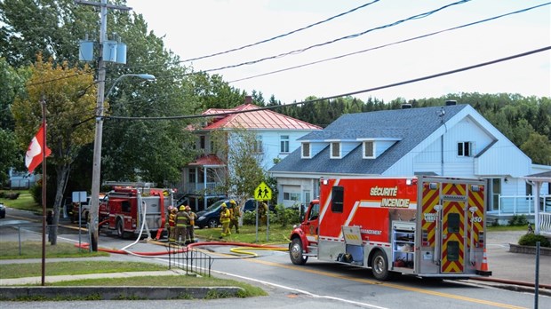Intervention incendie à Sainte-Françoise