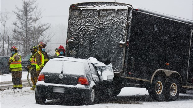 Accident à Notre-Dame-des-Neiges