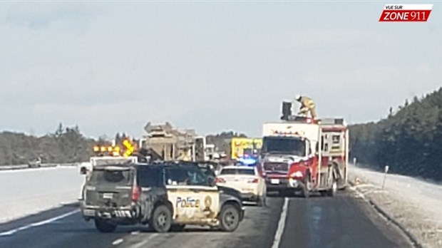 Une Louperivoise grièvement blessée dans une collision impliquant une déneigeuse