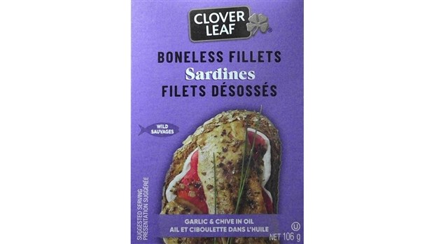Rappel de filets de sardines de marque Clover Leaf en raison de la présence de bactéries dangereuses