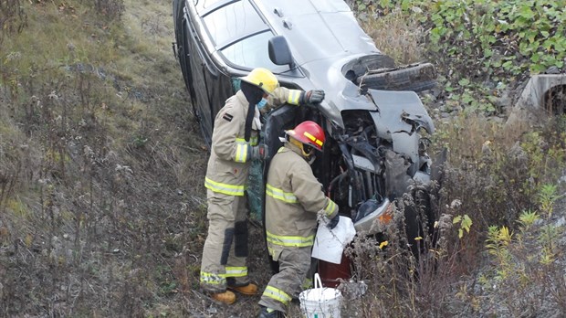 Sortie de route à Témiscouata-sur-le-Lac