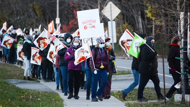 Les travailleuses des CPE du Bas-Saint-Laurent en grève pour trois jours