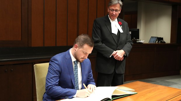 Maxime Blanchette-Joncas assermenté pour une deuxième fois 