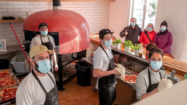 75 pizzas pour la popote roulante du CAB des Seigneuries