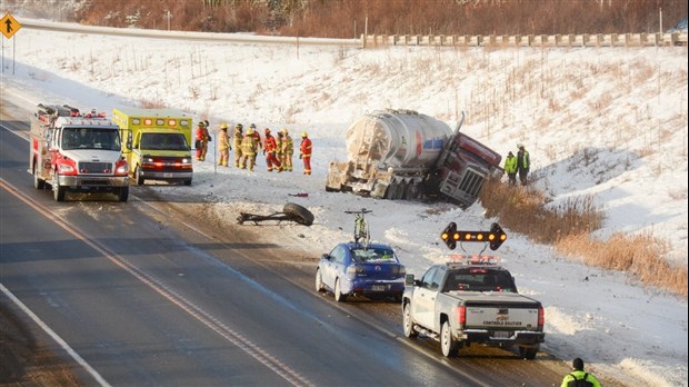 Collision mortelle sur l’autoroute 20 à Cacouna 