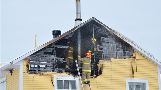 Incendie dans un atelier à Saint-Épiphane