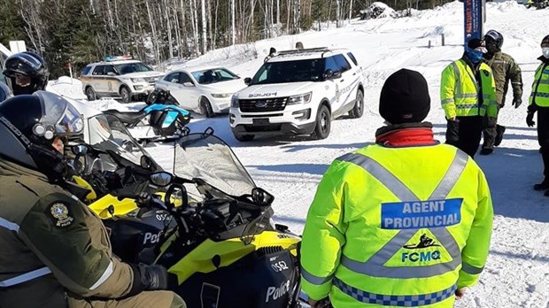 Motoneige : une opération concertée de la SQ au Kamouraska 
