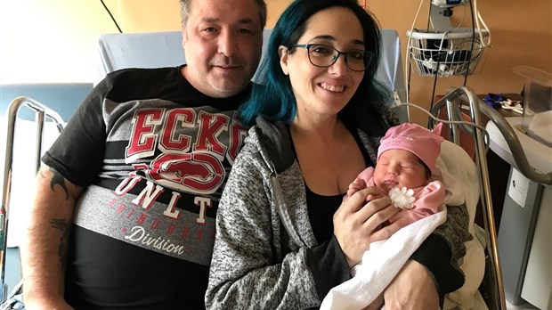 La petite Rose-Aimée Perreault est le premier bébé de l’année