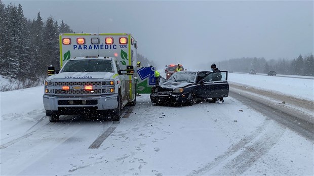 Accident sur l'autoroute 20, la visibilité réduite en cause