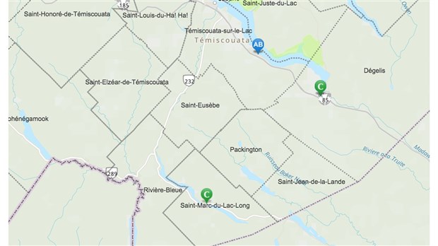 Une carte interactive des logements disponibles au Témiscouata