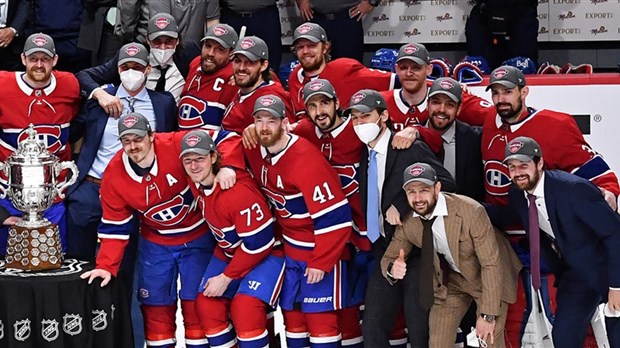Alex Belzile au cœur des célébrations du Canadien de Montréal 