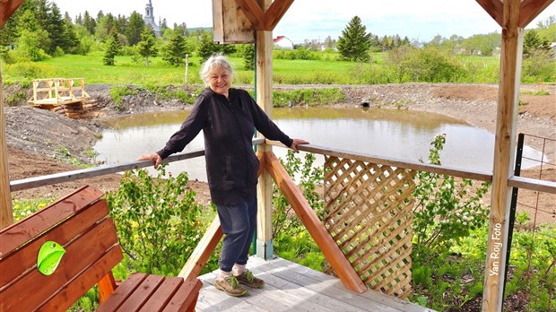 La brigade verte de Saint-Simon souligne l'implication de Micheline Lanctôt