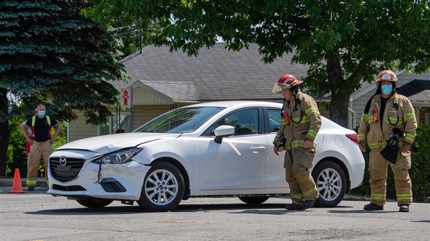 Collision sur la rue Delage à Rivière-du-Loup 