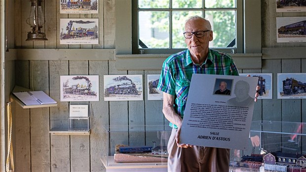 Un «grand ami» de La Vieille Gare de Rivière-Bleue honoré