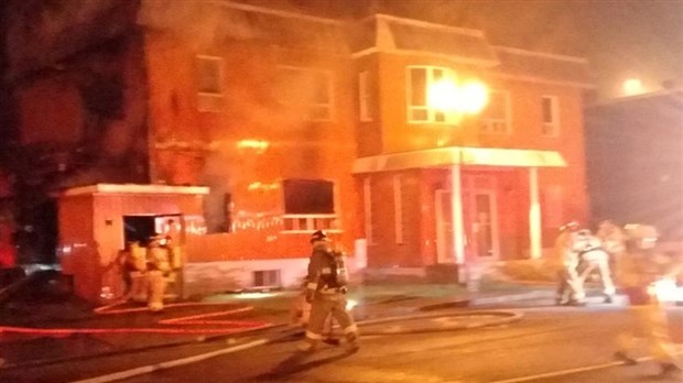 Violent incendie à Témiscouata-sur-le-Lac