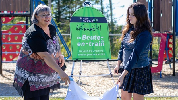 La Ville de Rivière-du-Loup inaugure un nouveau parc dans Saint-Ludger 