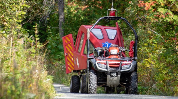 Un homme se blesse au parc des Chutes 