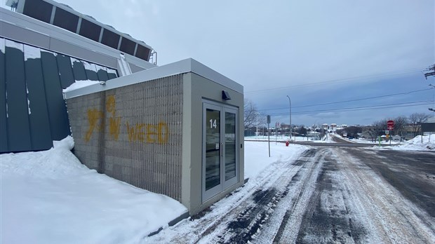 Graffitis sur le Stade de la Cité des Jeunes