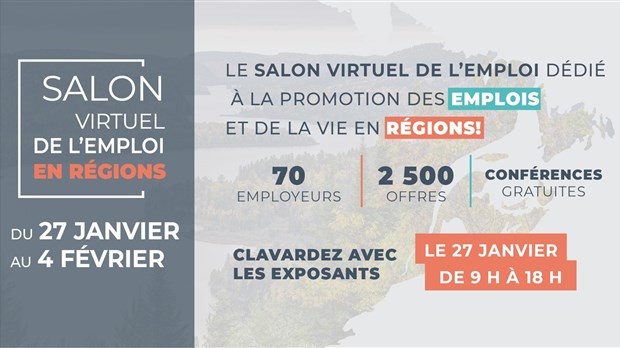 Le Salon virtuel de l’emploi en Régions