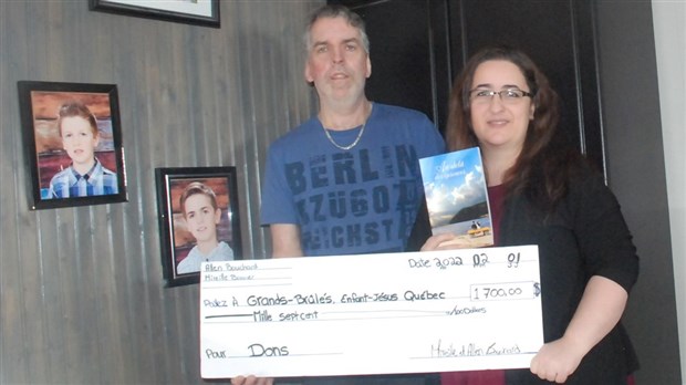 Un couple de Témiscouata-sur-le-Lac remet 1 700 $ aux grands brûlés