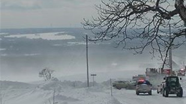 Poudrerie et visibilité réduite sur certaines routes