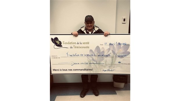 Un don de 2 000$ à la Fondation de la santé du Témiscouata