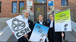 Débrayage des avocates et avocats de l’aide juridique à Rivière-du-Loup