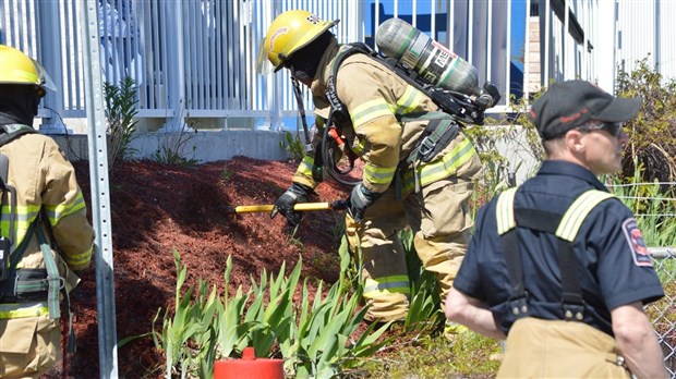 Intervention incendie à Rivière-du-Loup