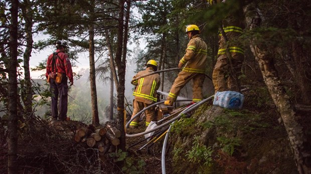 Incendie de forêt à Notre-Dame-du-Portage