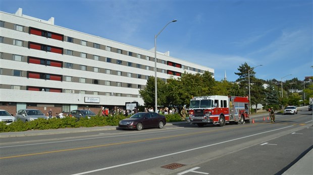 Évacuation de la résidence du Cégep de Rivière-du-Loup