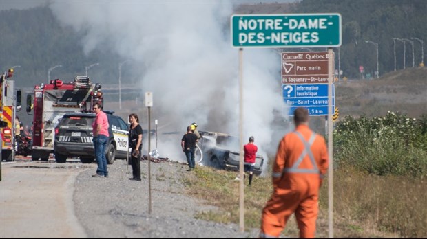 Accident mortel sur l’autoroute 20 à Notre-Dame-des-Neiges