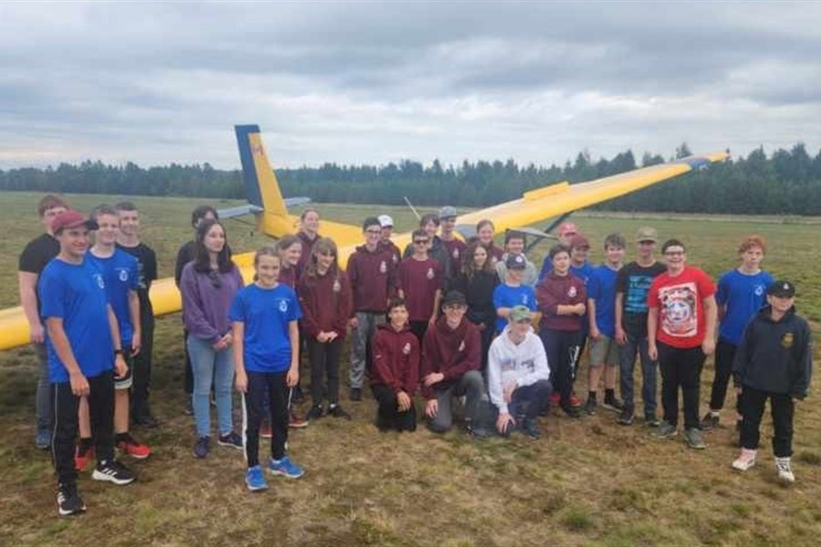 Baptême de l'air pour les cadets de l'Aviation de l'Escadron 282 Rivière-du-Loup
