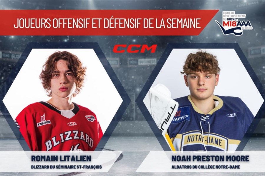 L’Albatros Noah Preston Moore nommé joueur défensif de la semaine