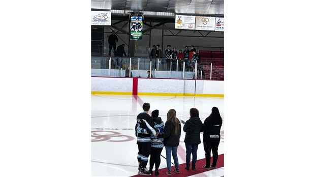 Un hommage à Bryan Fournier à l’Aréna Bertrand-Lepage 
