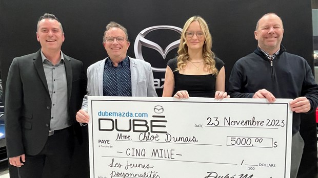 Dubé Mazda soutient une «jeune personnalité légendaire»