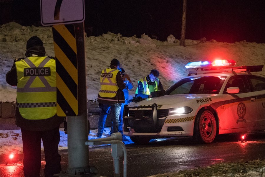 Point de contrôle contre l’alcool et la drogue au volant à Rivière-du-Loup