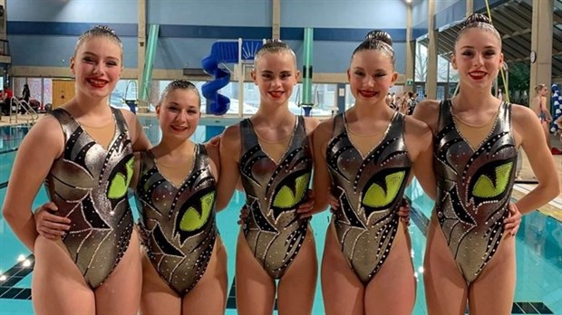Cinq nageuses du Club les Flamants roses sélectionnées pour les Jeux du Québec